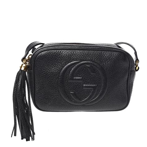 gucci mini chain soho|GUCCI Pebbled Calfskin Mini Soho Chain Bag Black.